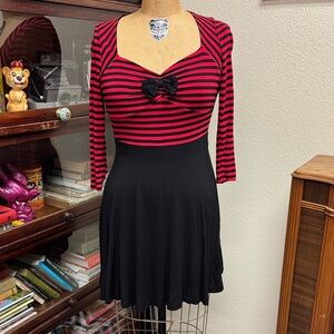 Pin-up Sourpuss Sailor inspired skater dress